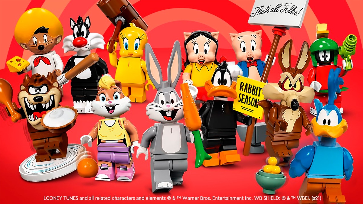 Comparação de tamanhos de embalagens da Warner Bros, Maiores Personagens  do Looney Tunes