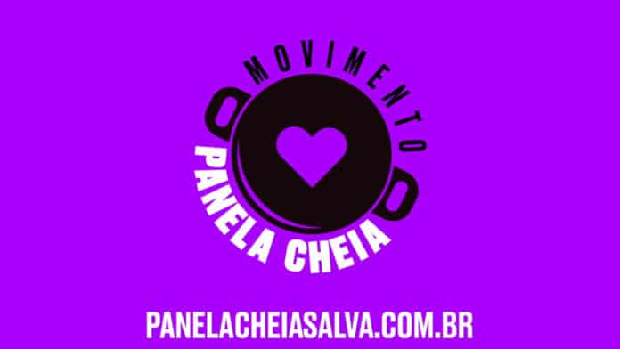 Banner com logo e site do Movimento Panela Cheia.