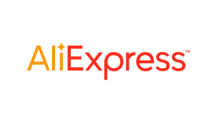 Logo da AliExpress, site que lançou a entrega de 12 dias.
