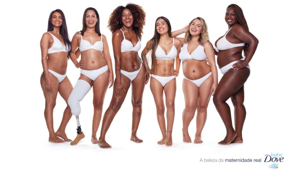 Foto de divulgação da campanha de Dia das Mães de Baby Dove.