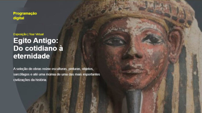 Exposição virtual do Egito Antigo, do BB Seguros, para comemorar o Dia Internacional dos Museus.