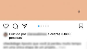 Instagram exibição de curtidas