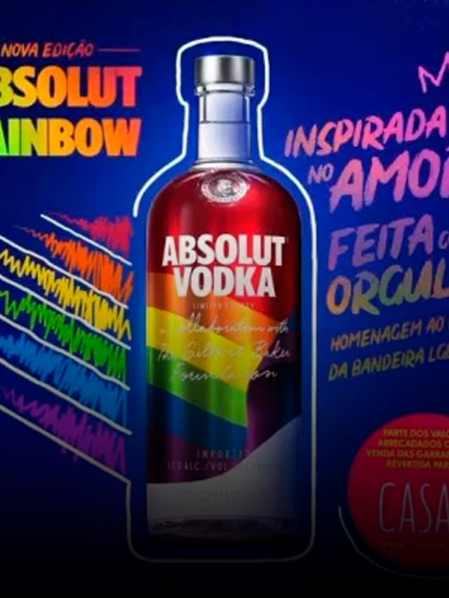 Absolut lança nova garrafa edição Rainbow