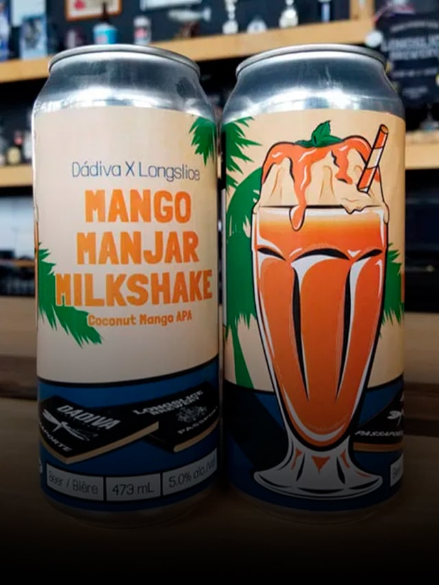 Cervejarias Dádiva e Longslice Brewery criam a cerveja Mango Manjar Milkshake