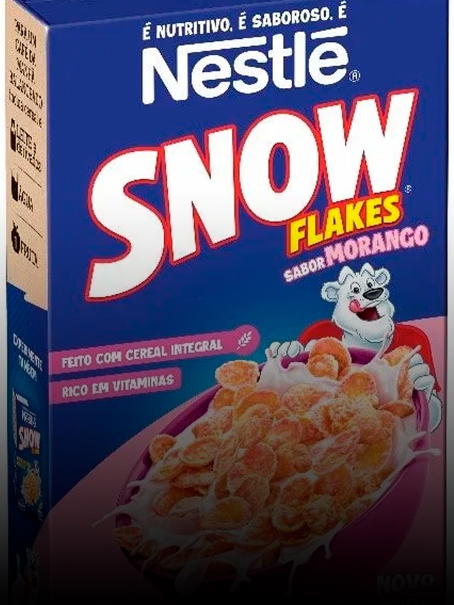 Snow Flakes apresenta o sabor morango