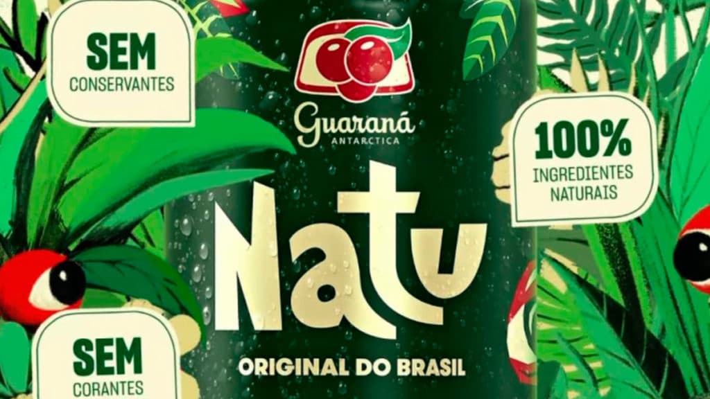 Foto de divulgação do Guaraná Antarctica Natu.