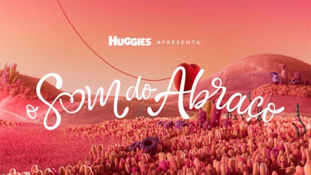 Campanha da Huggies com animação 3D.