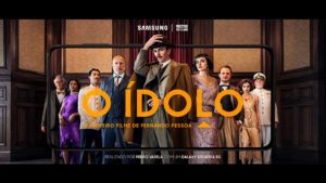 Foto de divulgação do filme O Ídolo, obra de Fernando Pessoa gravado com um Samsung Galaxy S21.