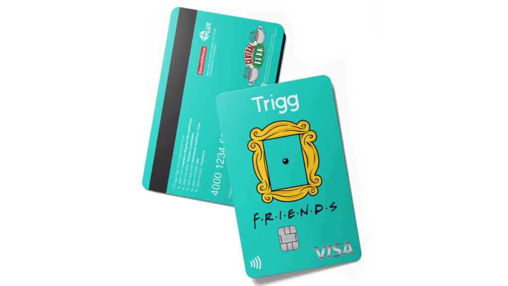 Cartão de crédito de Friends da Trigg.
