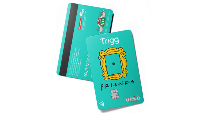 Cartão de crédito de Friends da Trigg.
