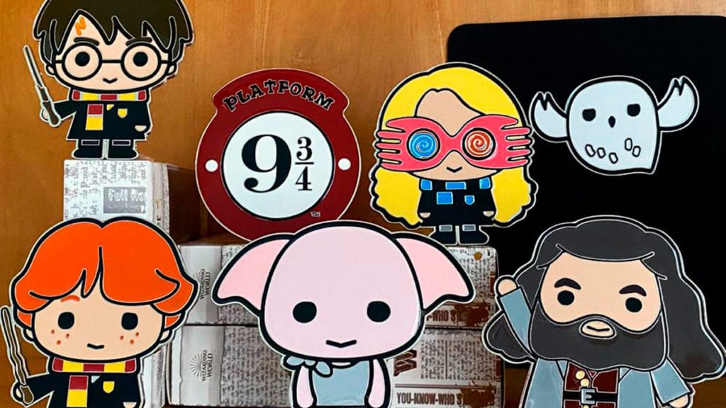 Foto de divulgação do lançamento dos pins do Harry Potter da Zona Criativa.