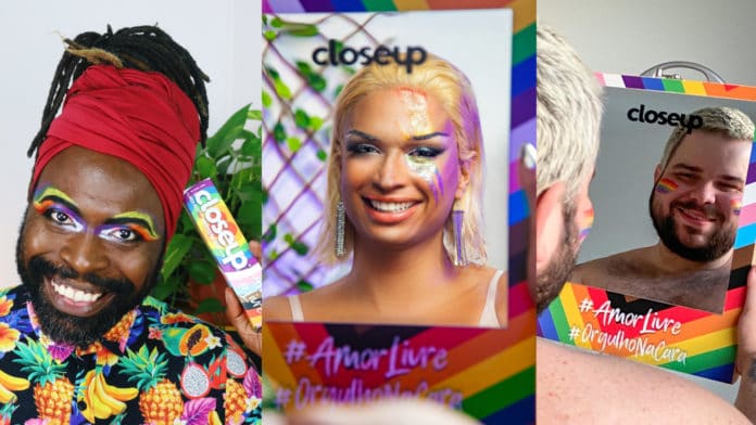 Dia do Orgulho LGBTQIAP+ Closeup