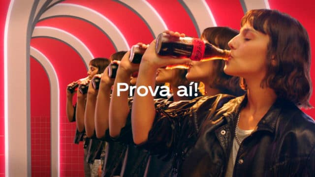 Campanha de Coca-Cola Sem Açúcar.