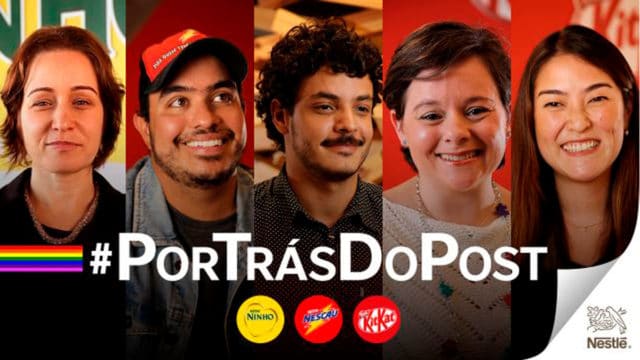 Campanha do Dia do Orgulho LGBTQIAP+ da Nestlé.