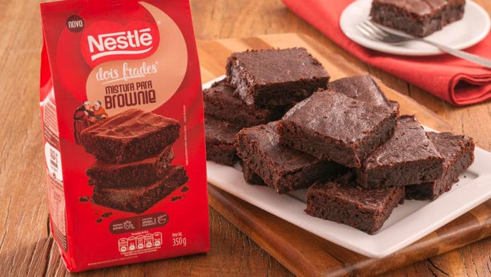 Mistura para brownie, um dos novos produtos Homebaking da Nestlé.