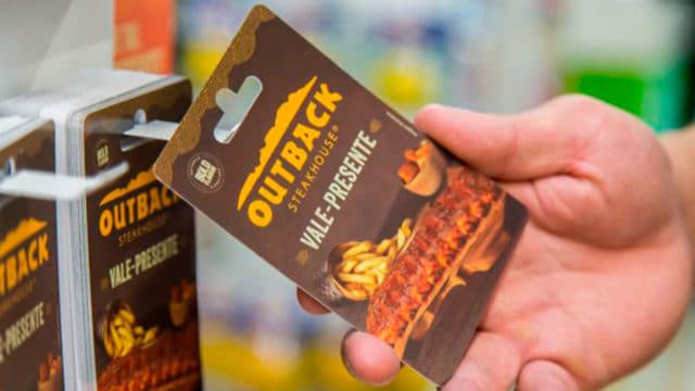 Gift card do Outback.