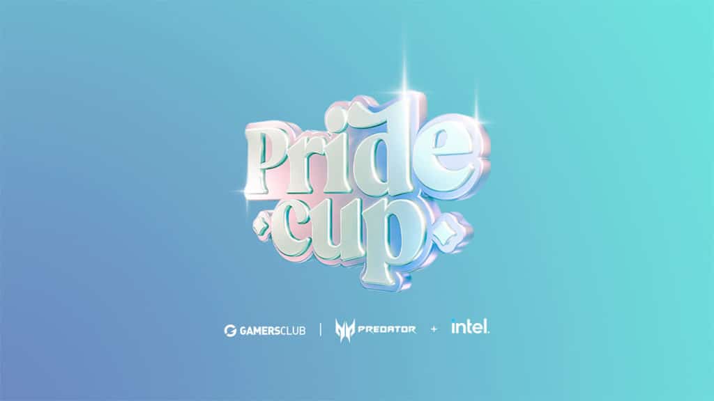 Foto de divulgação de patrocínio da Acer e Intel na Pride Cup.