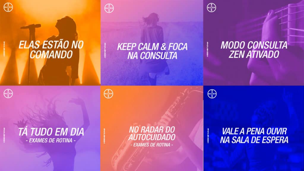 Playlists da Bayer no Spotify.