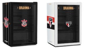 Produtos de times de futebol da Brahma.