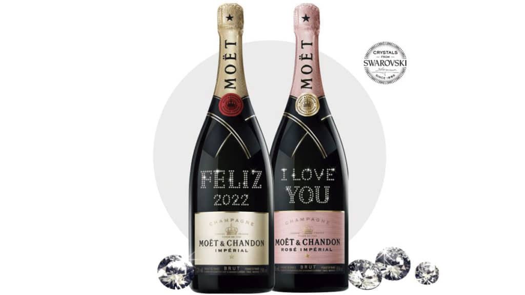 Garrafas do Atelier Moët da Chandon.