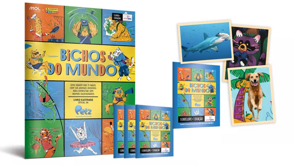 Petz álbum de figurinhas
