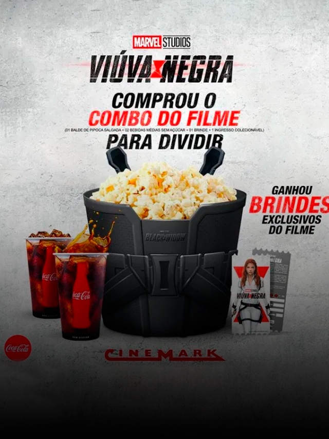 Cinemark lança combo com balde de Viúva Negra - GKPB - Geek Publicitário