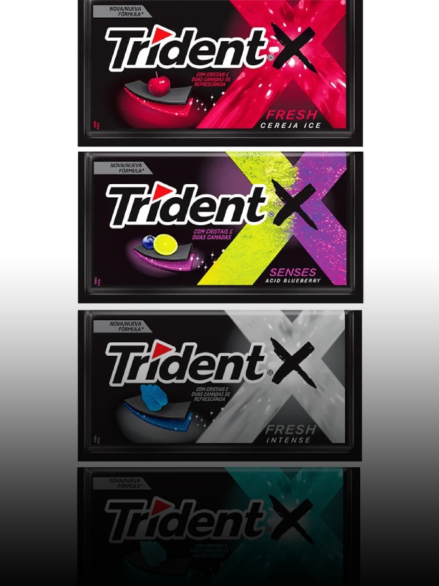 Trident lança goma de mascar preta