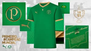 Camisa da Puma com o Palmeiras.