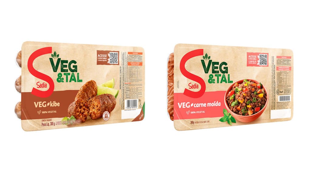 Sadia Veg&Tal Kibe e Carne Moída.