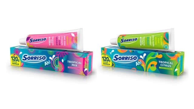 Novas embalagens e sabores de Sorriso.