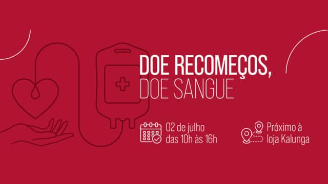 Campanha de Doação de Sangue no SP Market.