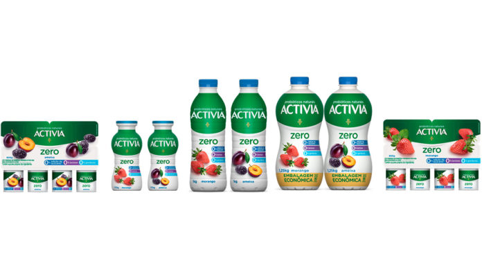 Nova identidade visual de Activia Zero.