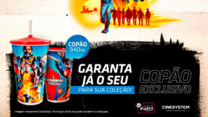 Copo de O Esquadrão Suicida do Cinesystem.