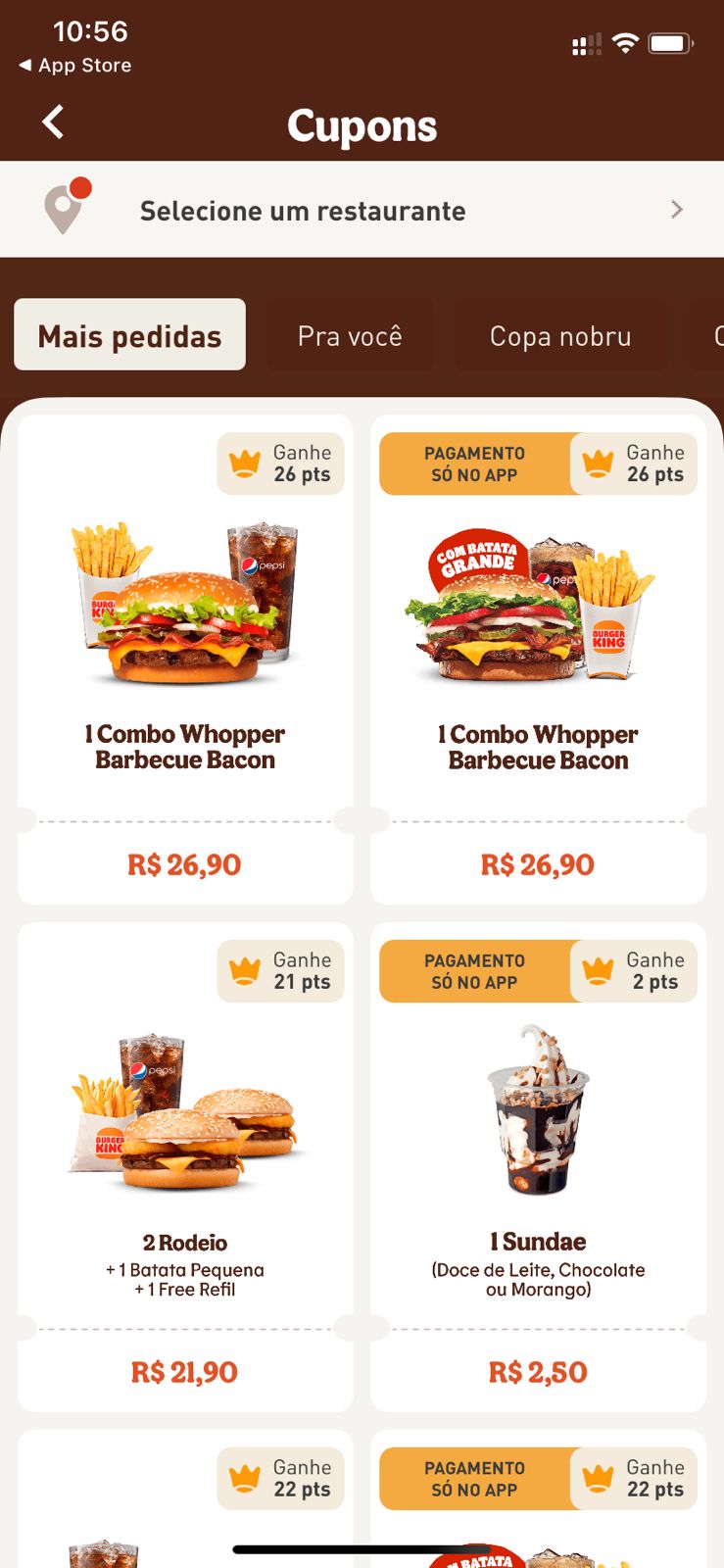Burger King no Brasil inclui cachorro-quente em seu cardápio