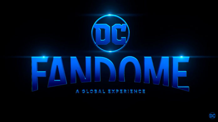 Banner de DC FanDome 2021, que teve suas atrações reveladas.