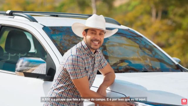 Caio Afiune protagoniza nova campanha da Chevrolet para picape S10