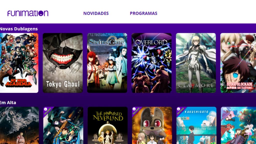 Funimation animes dublados