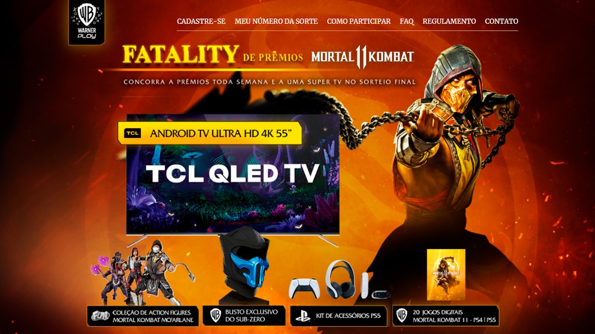 Warner Bros Games realiza sorteios para fãs de Mortal Kombat - GKPB - Geek  Publicitário