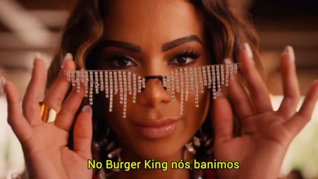 Campanha do Burger King com Anitta.