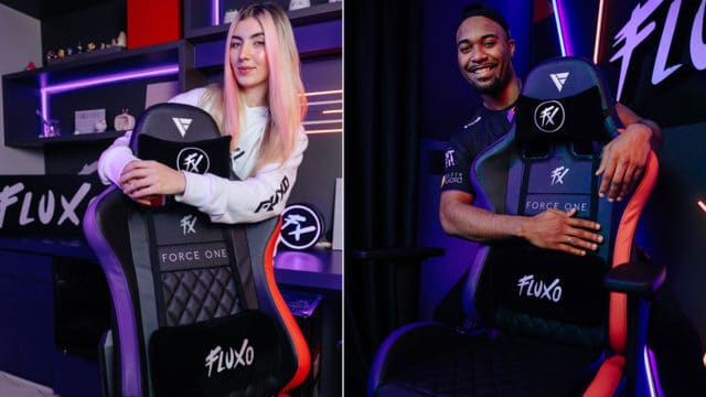 Linha de cadeiras da Force One com Fluxo.