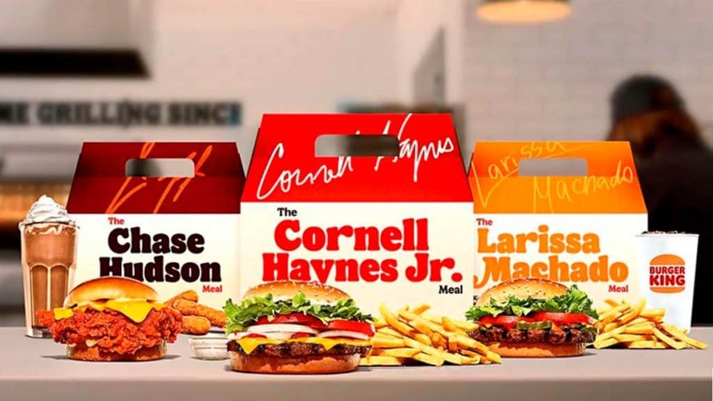 Combos Burger King com Anitta, Nelly e LilHuddy