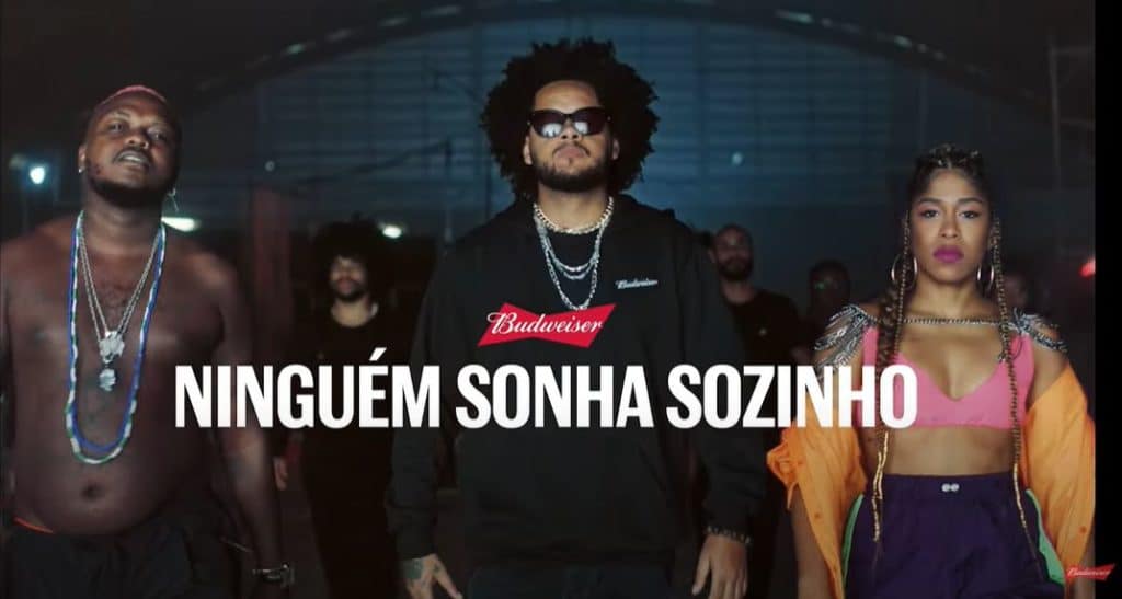 Campanha de Budweiser com Emicida, Drik Barbosa e Djonga