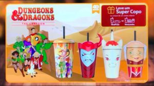 Giraffas brindes Caverna do Dragão