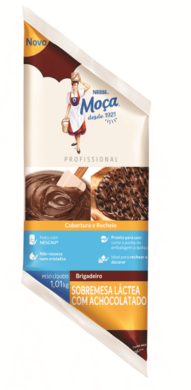 Nova embalagem para profissionais Nestlé - Brigadeiro feito com Nescau