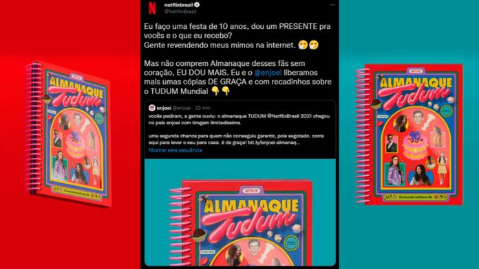 Netflix e Enjoei lançam nova tiragem do Almanaque Tudum