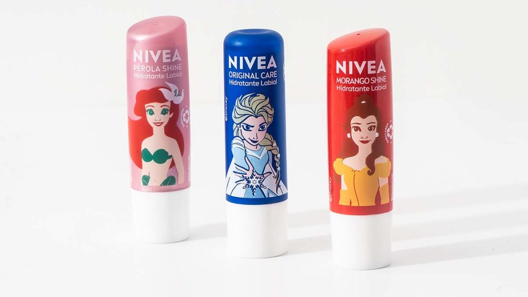 Hidratantes Labiais Nivea Princesas Disney