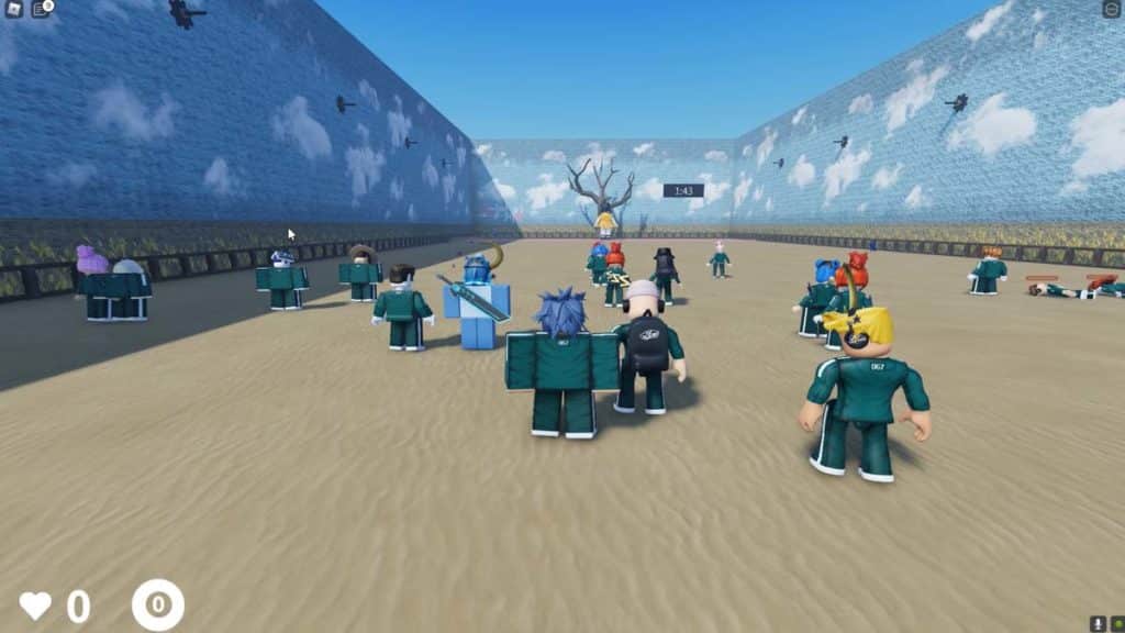 Jogo Batatinha Frita 1, 2, 3 de Round 6 no Roblox