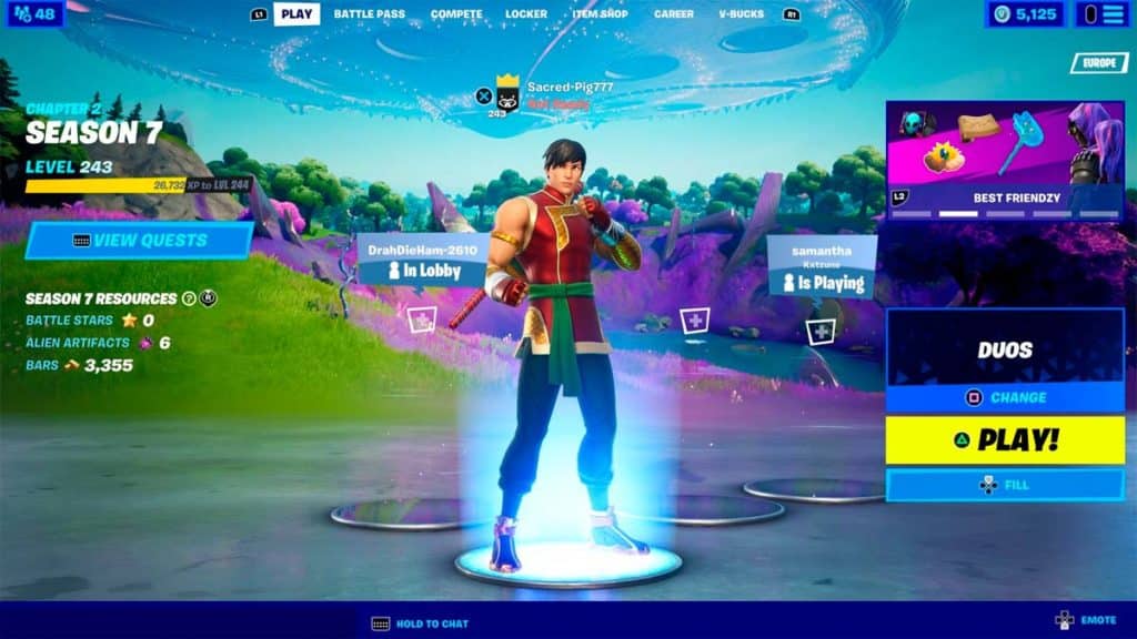 Shang-Chi skin no Fortnite