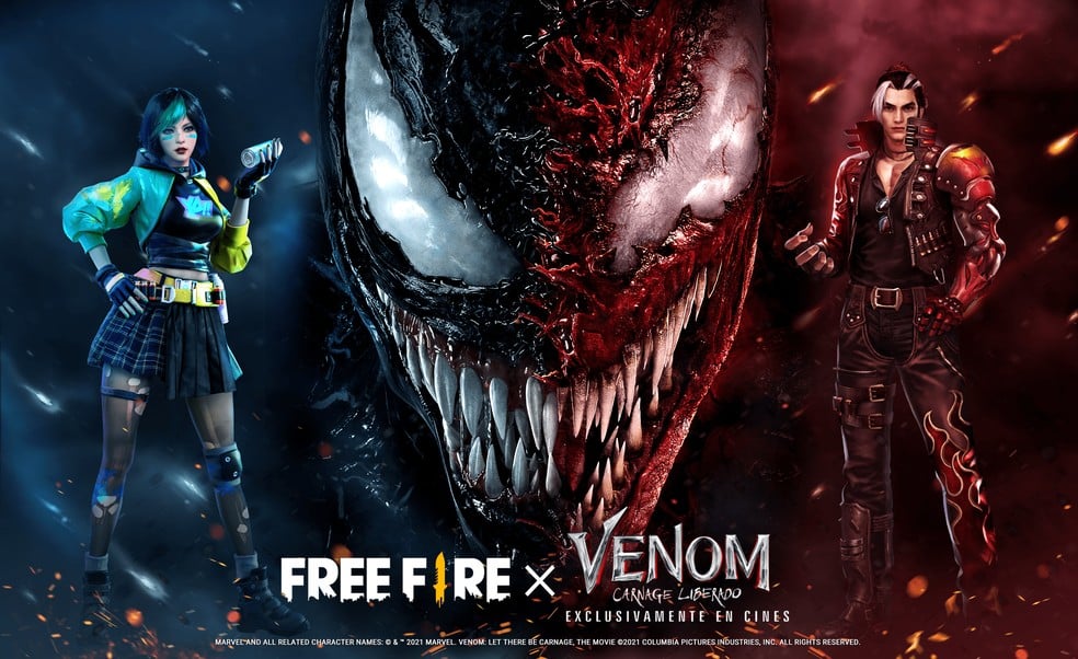 Parceria Venom x Free Fire