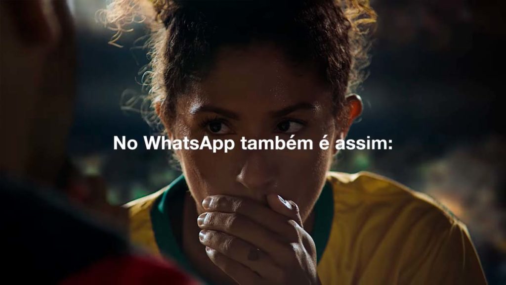 WhatsApp campanha mostra privacidade do app com jogadores de futebol